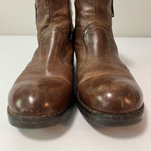 Brown Leather Ankle Boots - Picture 7 of 16